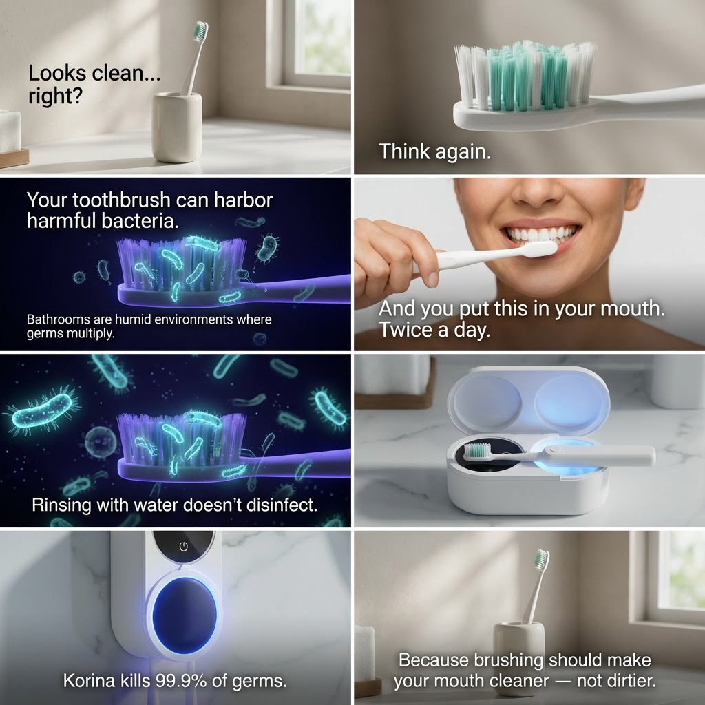 Uv toothbrush cleaner