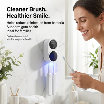 Uv toothbrush cleaner